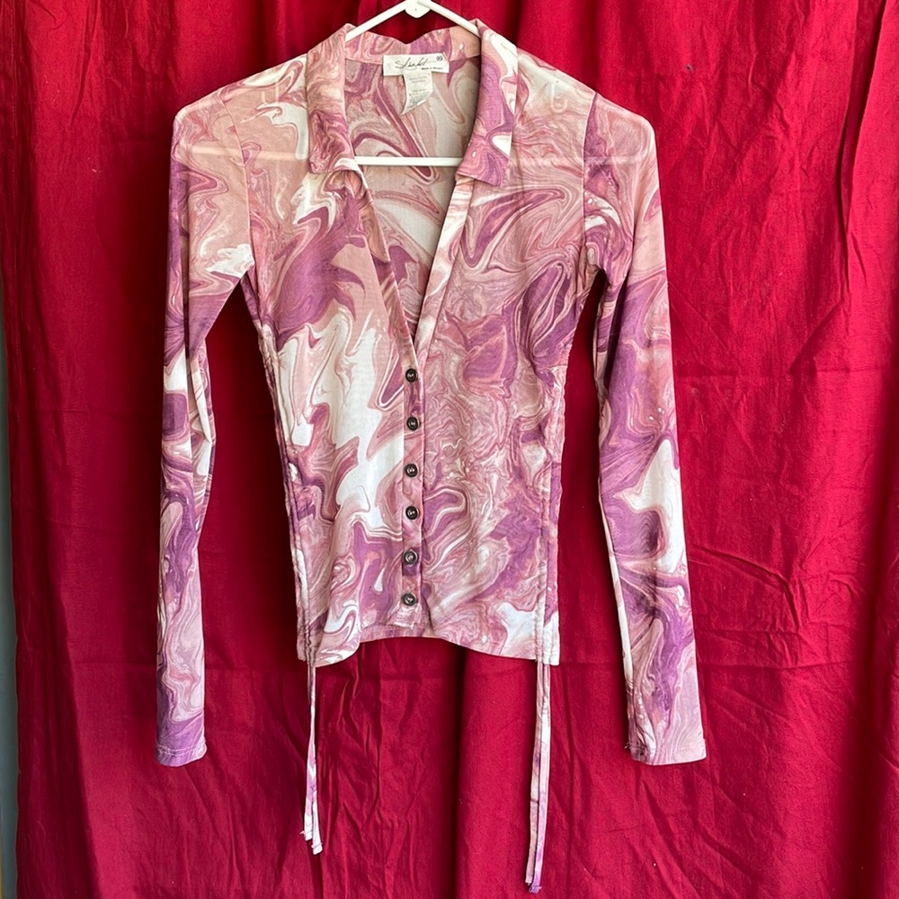 Skönhet sheer long sleeve